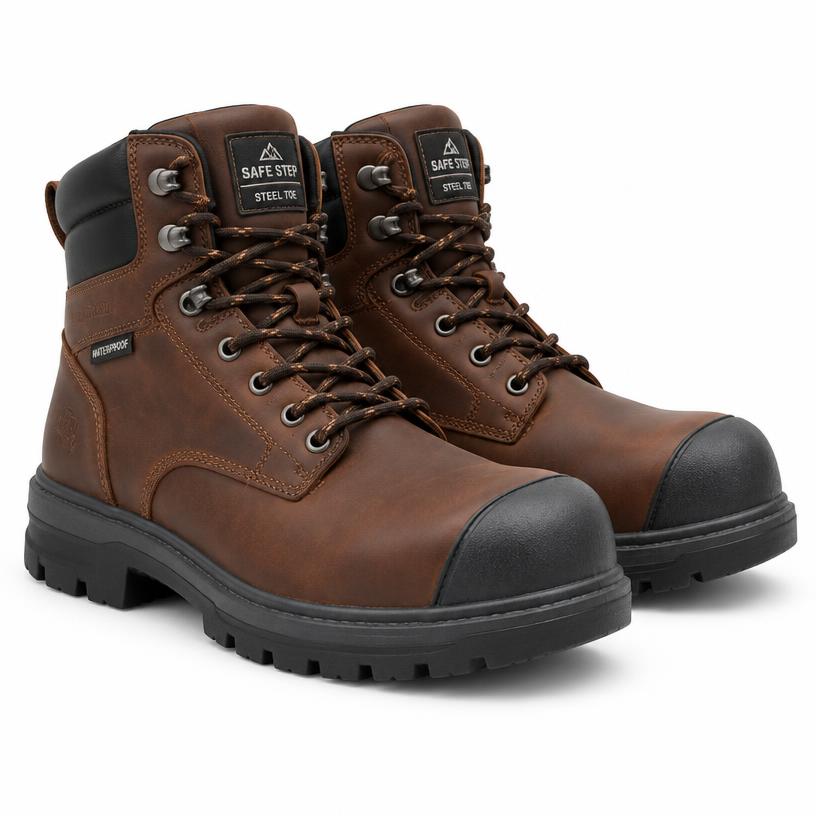 Botina de Segurança com CA Marluvas Couro Nubuck